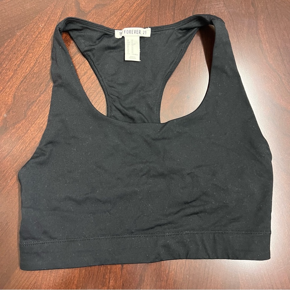 Forever 21 Classic Black Sports Bra